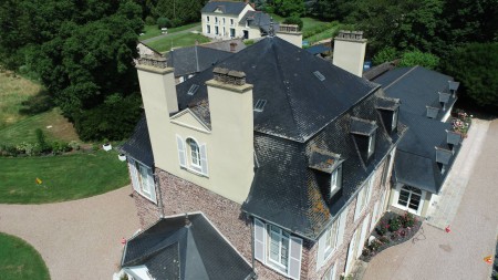 nettoyage_de _la_toiture_avec_un_drone_voltac_rennes